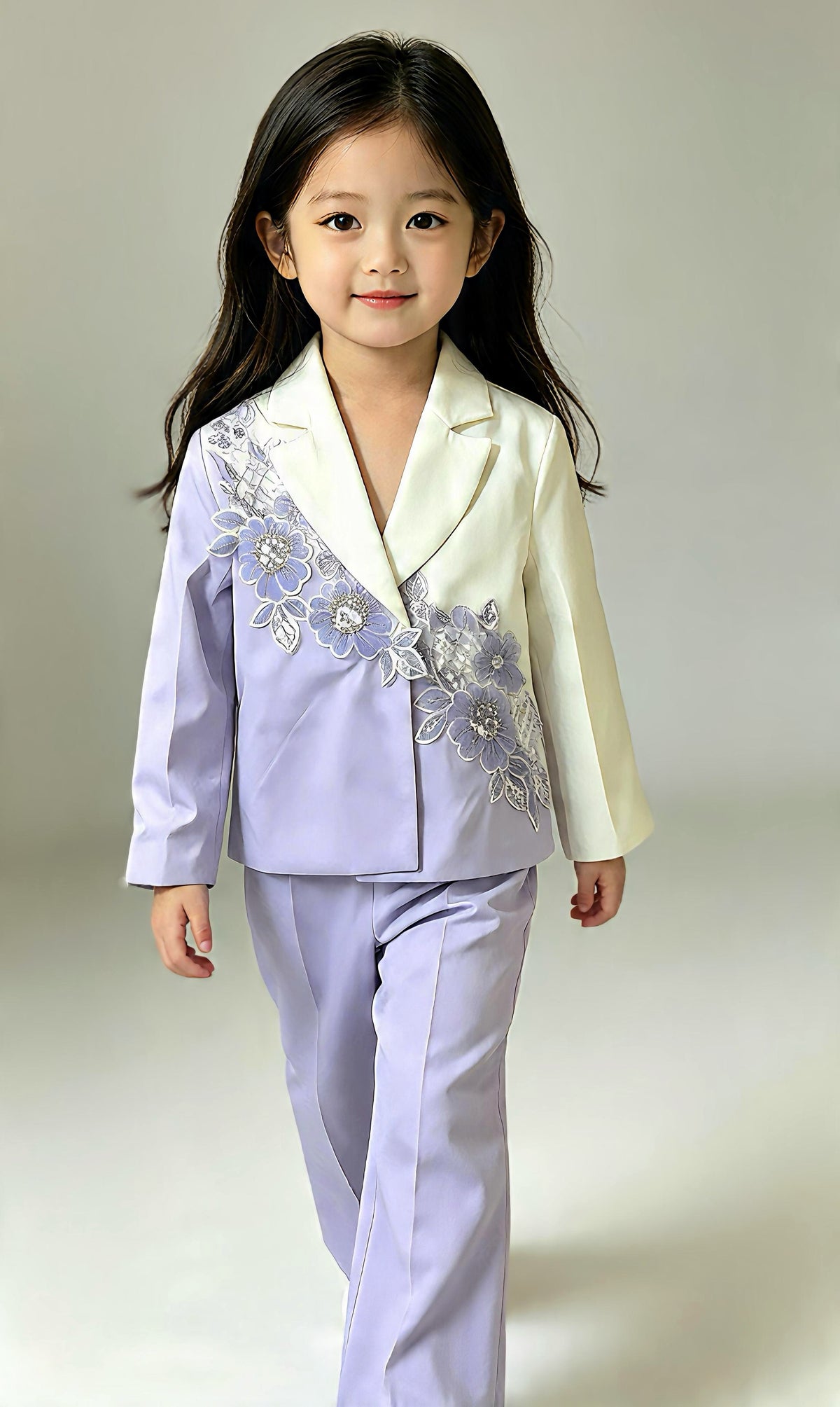 Formal 2 piece mid cut coat pant set