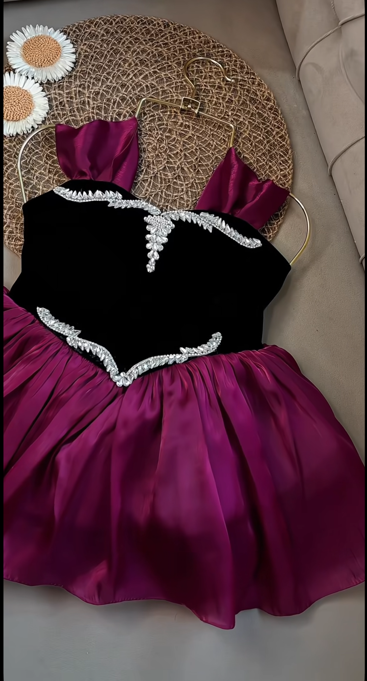 Velvet body fairy frock