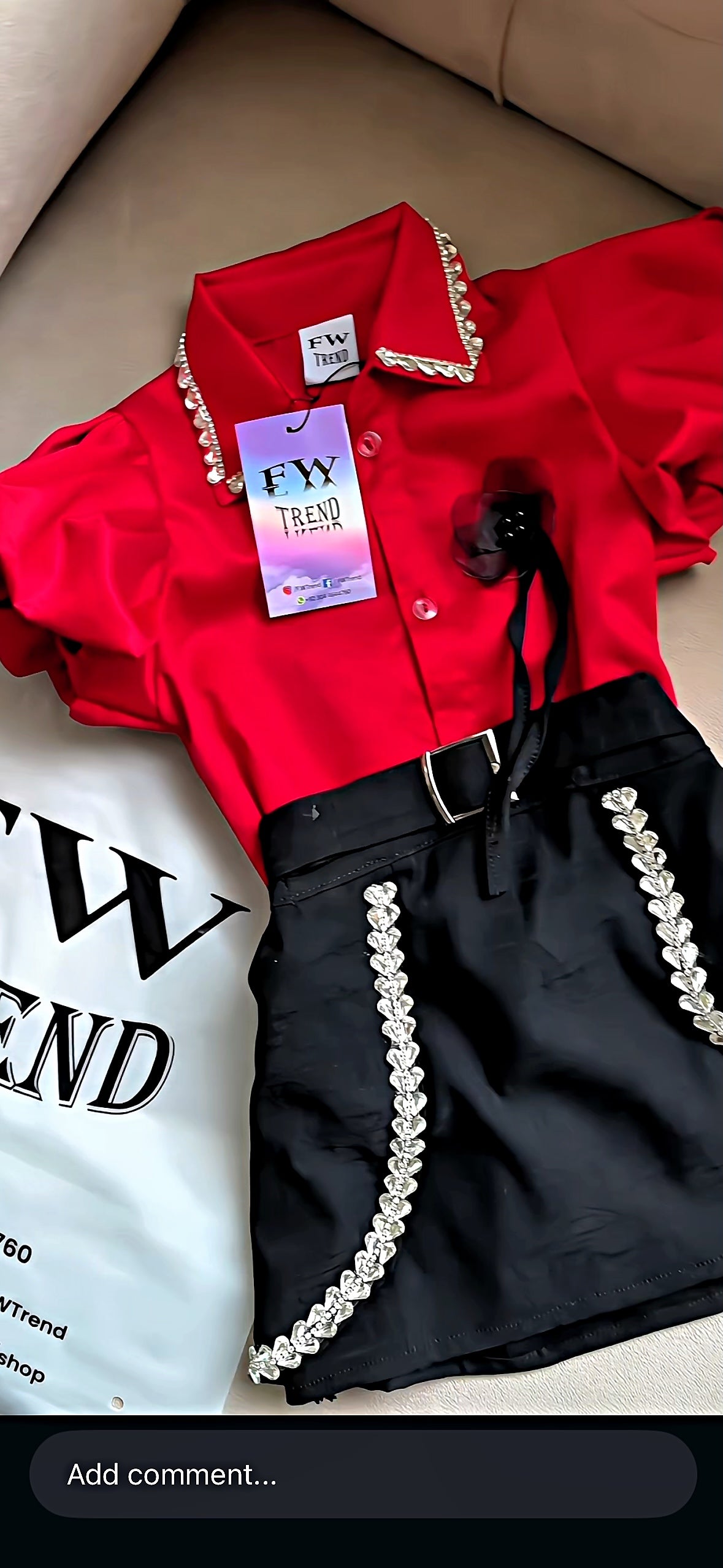 fancy collar shirt with skirt perfect for party, wed event