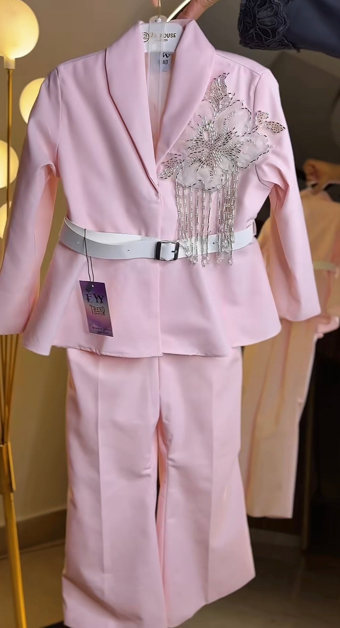 Formal frock style coat with pant (belt included)