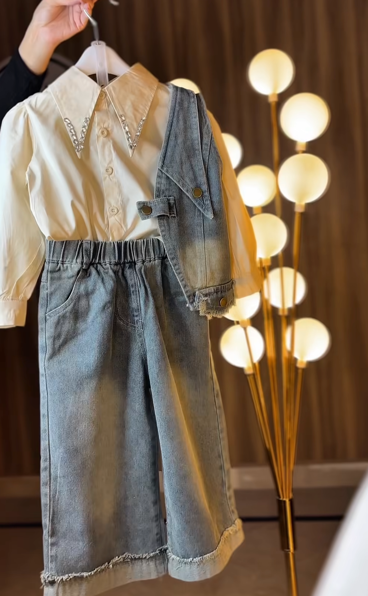 3 piece formal waistcoat  pant jeans set